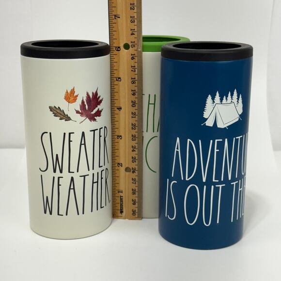 Lot of 3 Stainless Steel Insulated Slim Can Cooler by Rae Dunn Assortment - Picture 10 of 12
